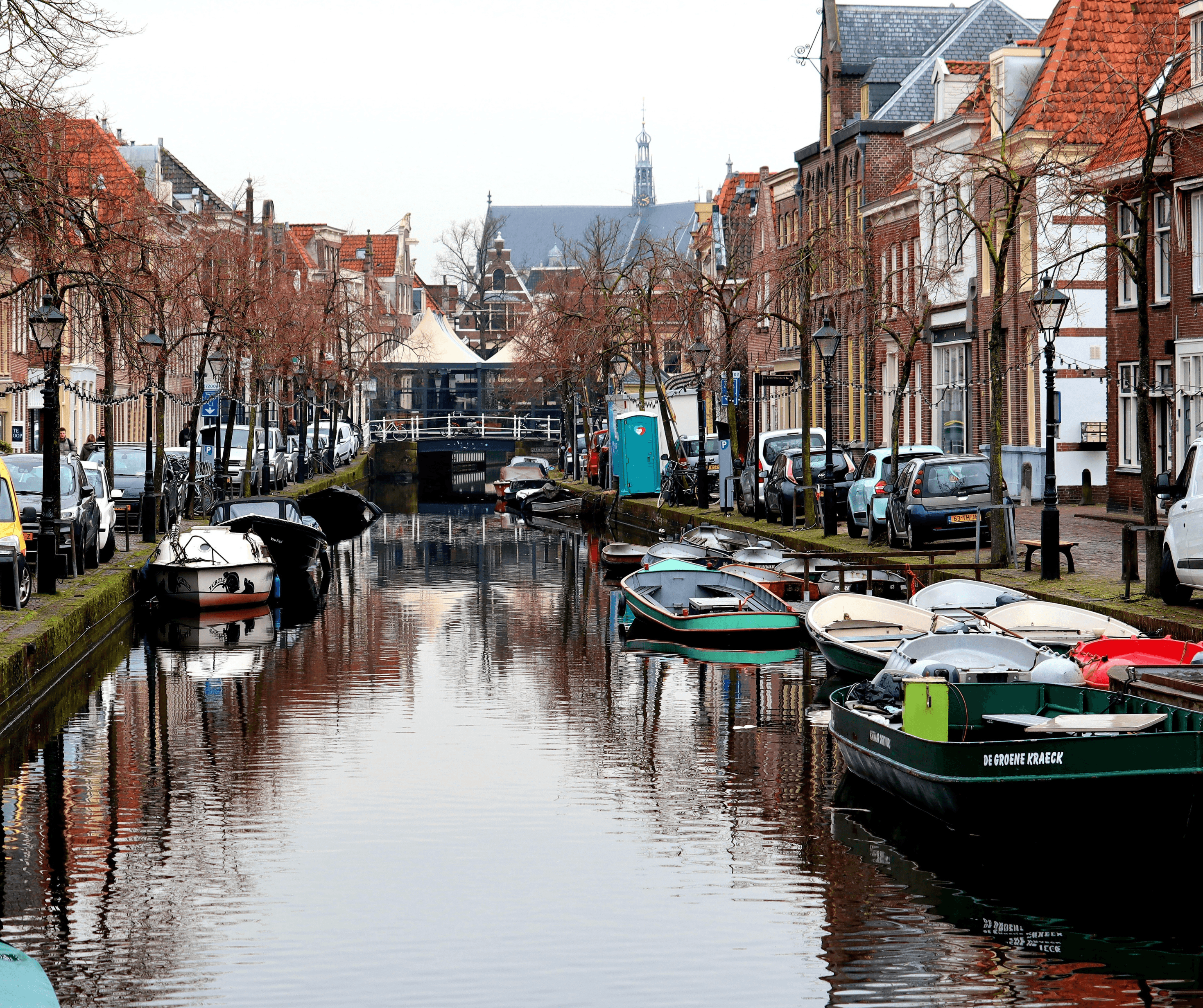 Kanaal in het stadscentrum van Alkmaar